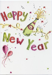 New Year Open Card-