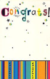 Congratulations Open Card-