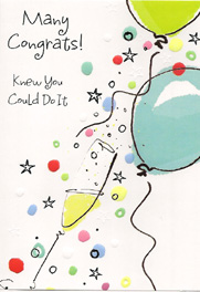 Congratulations Open Card-