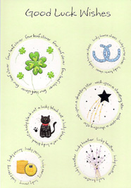 Good Luck Open Card-